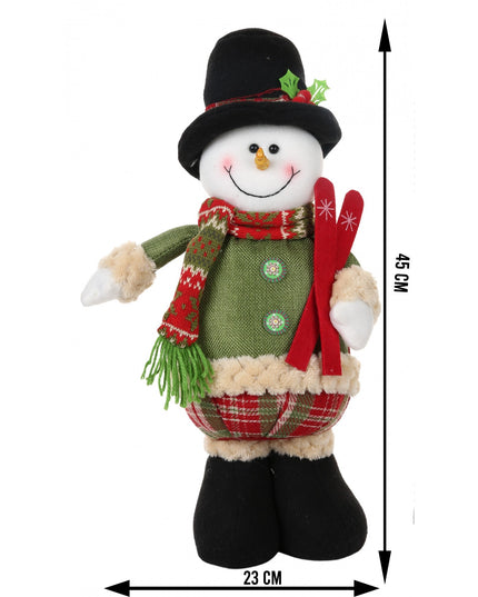 Jucarie decorativa, Om de zapada,lana, tesatura de plus, poliester, interior/exterior