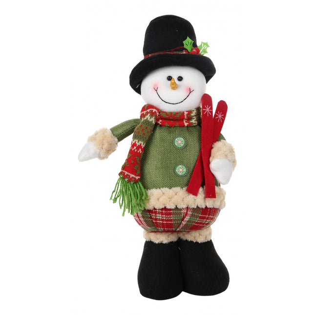 Jucarie decorativa, Om de zapada,lana, tesatura de plus, poliester, interior/exterior