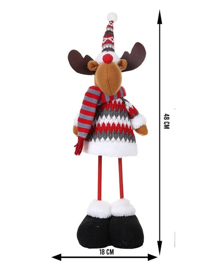 Jucarie decorativa, Ren,lana, tesatura de plus, poliester, interior/exterior