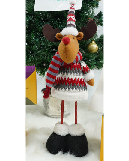 Jucarie decorativa, Ren,lana, tesatura de plus, poliester, interior/exterior