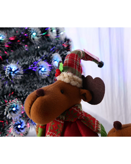 Jucarie decorativa, Ren, inaltime , cu extensie pana la , latime , lana, tesatura de plus, poliester, interior/exterior