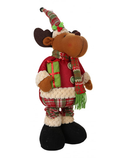 Jucarie decorativa, Ren, inaltime , cu extensie pana la , latime , lana, tesatura de plus, poliester, interior/exterior