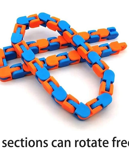 Jucarie Senzoriala Antistres, Fidget Toys, Puzzle de Imbinat Tip Sarpe, 24 Piese, +3 Ani, /