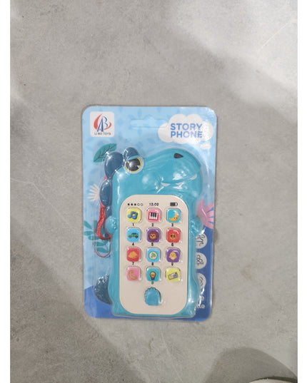 Jucarie Interactiva, Telefon Inteligent, Model Dinozaur, Functii Educative, Muzicale si Voce, 4-6 ani, 19 x 11.5 cm, din Plastic