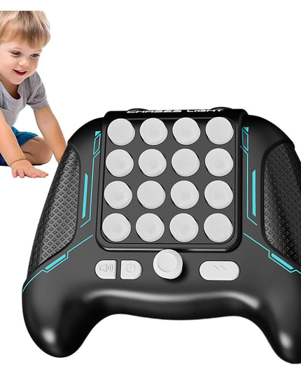 Jucarie Interactiva Pop It, Tip Consola, Anti-Stres, 5 Moduri de Joc, din ABS si Silicon, +3 Ani, Sunete si Lumini Model Controller
