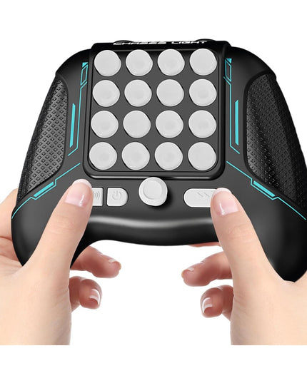 Jucarie Interactiva Pop It, Tip Consola, Anti-Stres, 5 Moduri de Joc, din ABS si Silicon, +3 Ani, Sunete si Lumini Model Controller