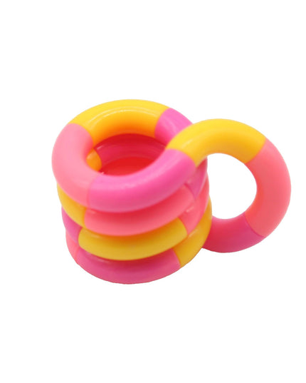 Jucarie Senzoriala Antistres, Fidget Twist, cu Miscari Infinite de Decompresie, 2 Culori, / , + 3 ani