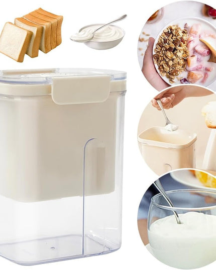 Presa Pentru Branza, Filtru de Iaurt, Strecuratoare de Iaurt Grecesc, Filtru de lapte,Lingura Alba