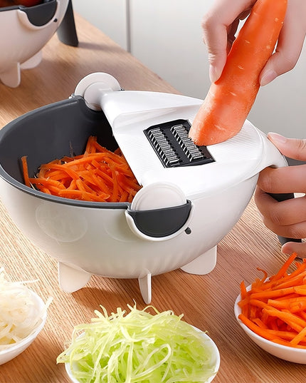 Tocator Multifunctional, Lame Otel Inoxidabil, cu Suport Scurgere, Maner, Protectie Mana