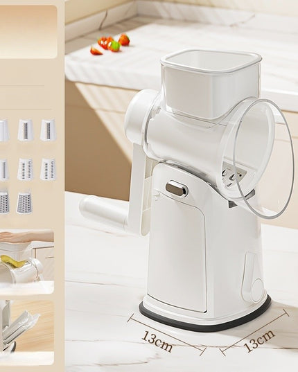 Razatoare Manuala, Rotativa cu Manivela, 10 Lame Interschimbabile, Anti-Stropire