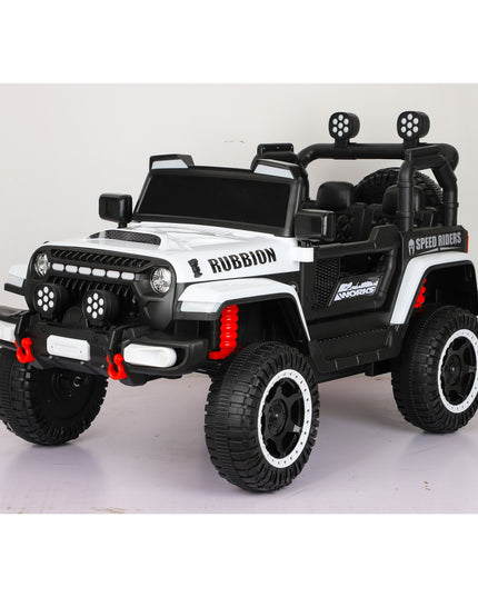 Masina Electrica pentru Copii, Off-Road, Conectare Bluetooth, telecomanda, Tractiune Spate, Lumina Intermitenta, Baterie 12V 7Ah, 120 x 63 x 68cm