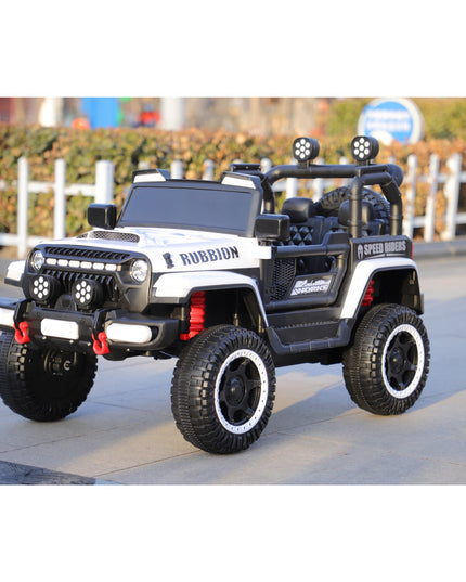 Masina Electrica pentru Copii, Off-Road, Conectare Bluetooth, telecomanda, Tractiune Spate, Lumina Intermitenta, Baterie 12V 7Ah, 120 x 63 x 68cm