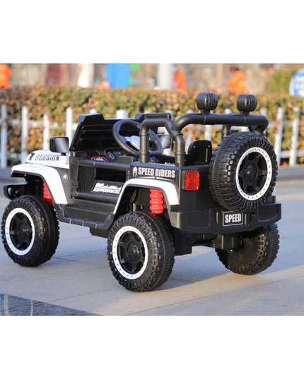 Masina Electrica pentru Copii, Off-Road, Conectare Bluetooth, telecomanda, Tractiune Spate, Lumina Intermitenta, Baterie 12V 7Ah, 120 x 63 x 68cm
