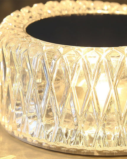 Lampa LED RGB 16, 3 Nivele de Intensitate, Incarcare USB, 3W, Cristal Acrilic,Telecomanda