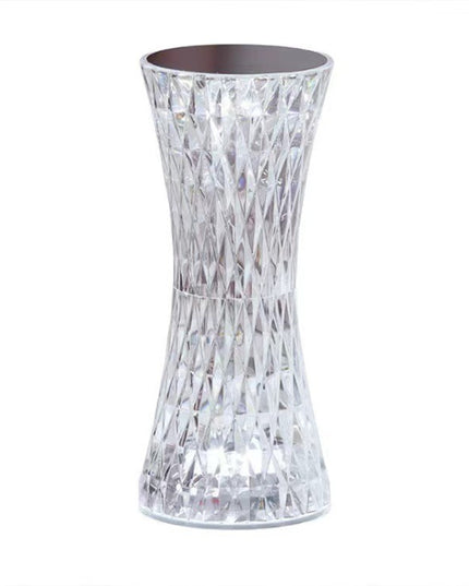 Lampa de birou pe LED RGB 16, dimmer tactil, 3 nivele de intensitate, incarcare USB, 3W, Cristal Acrilic,cu telecomanda, forma vaza, model 2