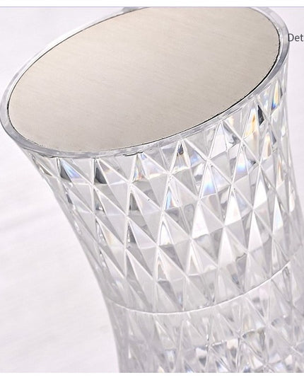 Lampa de birou pe LED RGB 16, dimmer tactil, 3 nivele de intensitate, incarcare USB, 3W, Cristal Acrilic,cu telecomanda, forma vaza