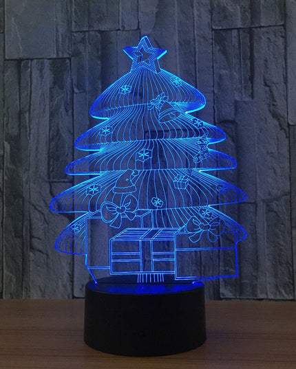 Lampa de Craciun 3D Model cu Baterii/USB Bradut