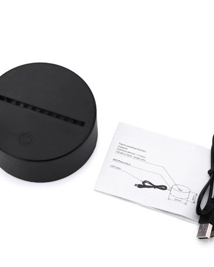 Lampa de Craciun cu Telecomanda si Baterii/USB 3D Model Caciula Mosului