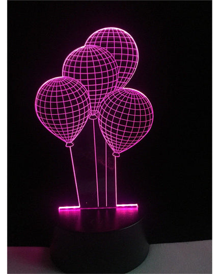Lampa de Veghe cu Baterii/USB 3D Model Baloane