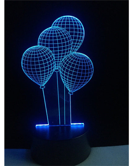Lampa de Veghe cu Baterii/USB 3D Model Baloane