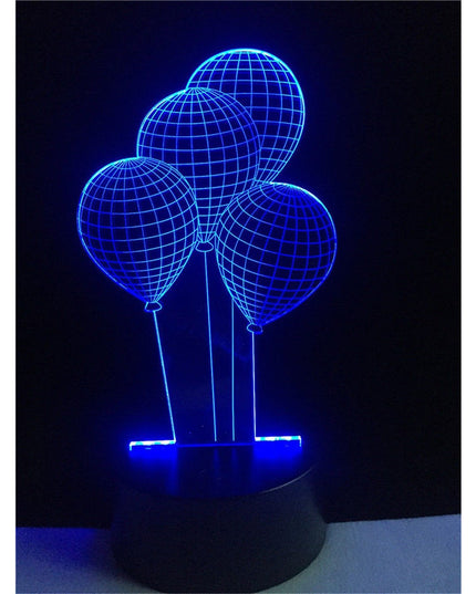 Lampa de Veghe cu Baterii/USB 3D Model Baloane
