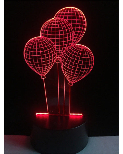 Lampa de Veghe cu Baterii/USB 3D Model Baloane
