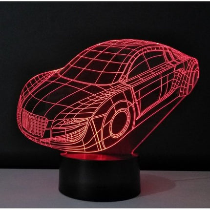 Lampa de Veghe cu Telecomanda si Baterii/USB 3D Model Masina