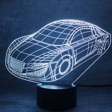 Lampa de Veghe cu Telecomanda si Baterii/USB 3D Model Masina