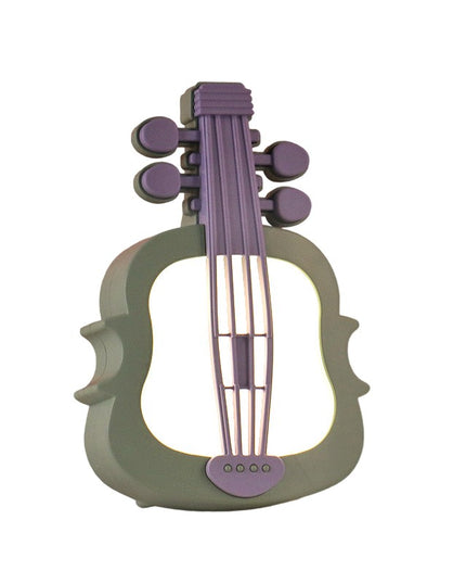 Lampa de Veghe, cu Protectie pentru Ochi, Model Violina, Lumina Calda, Incarcare USB, ABS, 14.3x5x9.9 cm, /