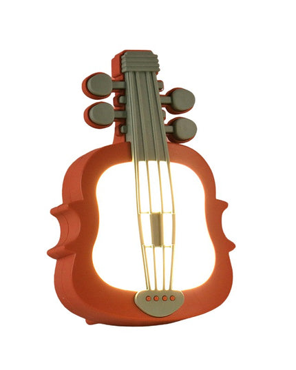 Lampa de Veghe, cu Protectie pentru Ochi, Model Violina, Lumina Calda, Incarcare USB, ABS, 14.3x5x9.9 cm, /