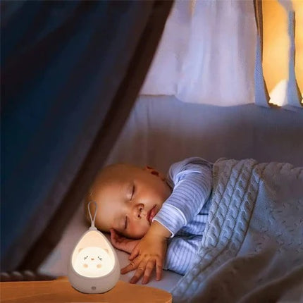 Lampa de Veghe, Portabila, cu 2 Moduri de Functionare, Silicon Non-Toxic, Reincarcabila USB, Senzor Miscare, Model Pisica