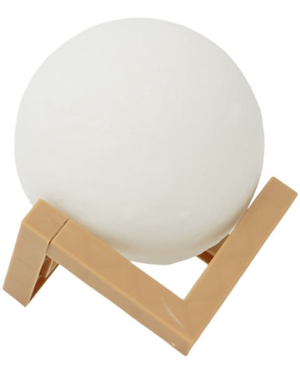 Lampa de veghe in forma de luna 3D Moon Light Rece, alimentare baterii, stand plastic inclus, 8 cm