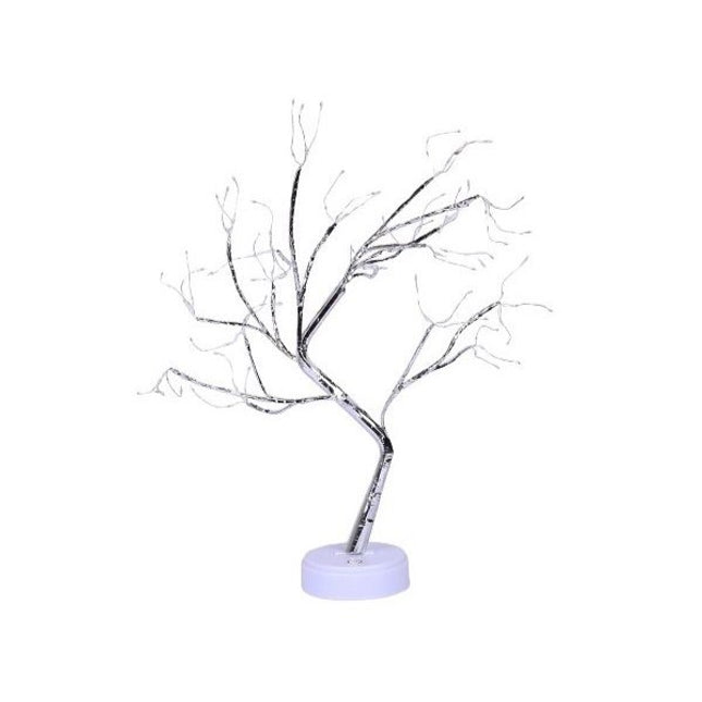 Lampa de veghe LED cu baterii si USB, Model Copac din cupru