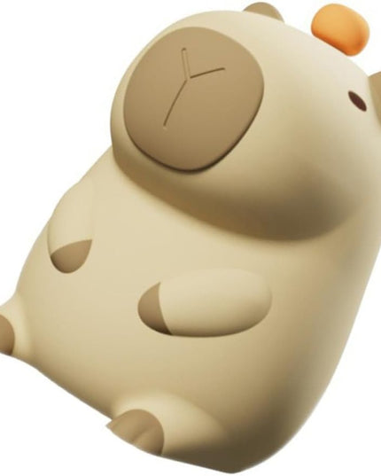 Lampa de Veghe pentru Copii, din Silicon, Senzor Tactil, Model Capibara, Lumina Calda, Protectie pentru Ochi, Incarcare USB, Capacitate Baterie Incorporata 800mAh