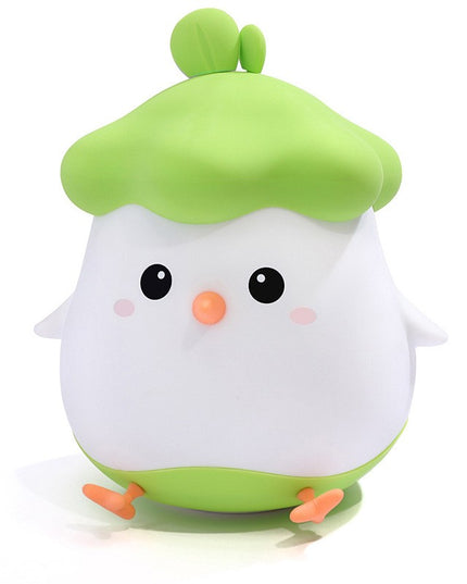 Lampa de Veghe pentru Copii, din Silicon, Senzor Tactil, Model Pui, Lumina Calda, Protectie pentru Ochi, Incarcare USB, Capacitate Baterie Incorporata 800mAh