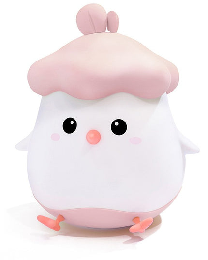 Lampa de Veghe pentru Copii, din Silicon, Senzor Tactil, Model Pui, Lumina Calda, Protectie pentru Ochi, Incarcare USB, Capacitate Baterie Incorporata 800mAh