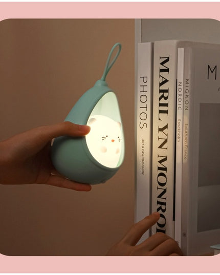 Lampa de veghe portabila cu 2 moduri de functionare silicon non-toxic, reincarcabila USB, senzor miscare