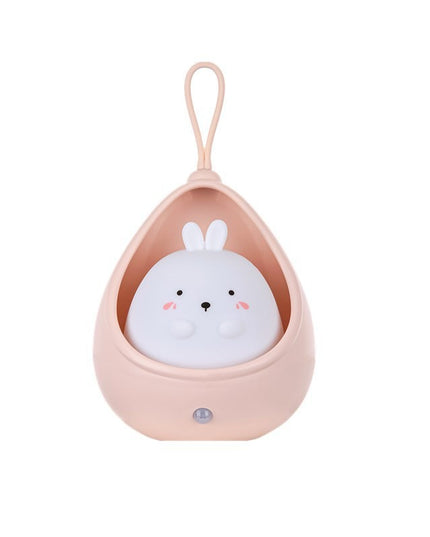 Lampa de veghe portabila cu 2 moduri de functionare silicon non-toxic, reincarcabila USB, senzor miscare