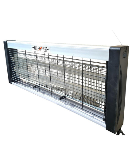 Lampa Electrica UV Anti Insecte, Lumina Neon, 2 tuburi cu putere de 30W, Suspensie Perete, Carcasa din Plastic Metalica