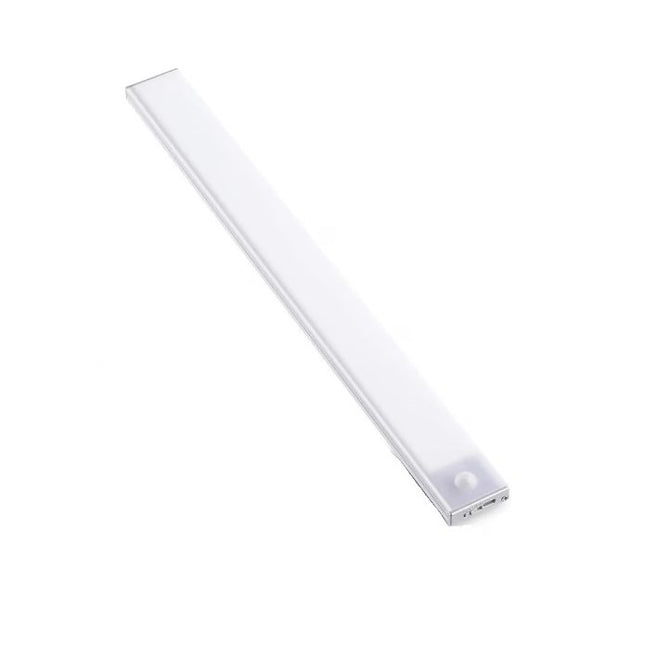Lampa LED cu Senzor de Lumina si Miscare 30 cm, Intensitate Reglabila, Suport Magnetic, 79 LED-uri, 114.59lm , Acumulator 600mAh cu Reincarcare prin USB-C, pentru Bucatarie, Hol, Dressing, Garaj