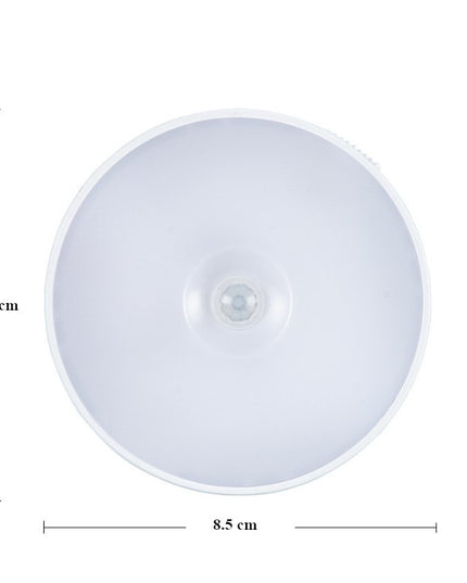 Lampa LED cu senzori de miscare, incarcare USB,3.7V, 400mah,material ABS, portabila, pentru camera bebelusului, dormitor, bucatarie, baie, 2 culori, lumina calda si rece, carcasa alba