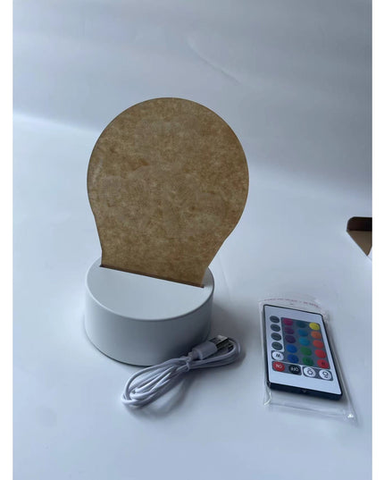 Lampa LED decorativa, 3D, cu text "I love you", doua moduri de alimentare USB si baterii, inaltime, din material acril si lumina multicolora