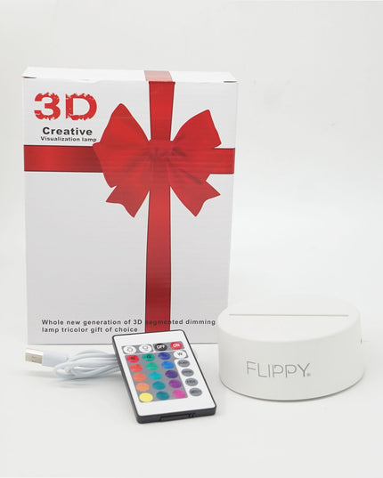 Lampa LED decorativa, 3D, Turnul Eiffel, din material acril si lumina multicolora