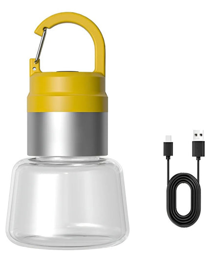 Lampa Portabila, de Voiaj/Camping, Incarcare USB, IPX5, LED RGB, din ABS, 300 mAh