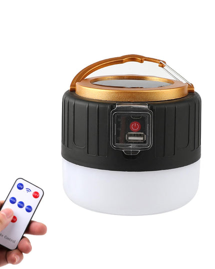 Lampa Portabila, Incarcare Solara + USB, Afisaj Inteligent al Bateriei, Raza de Actiune 32 mp,3 Moduri