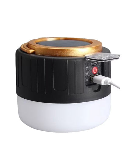Lampa Portabila, Incarcare Solara + USB, Afisaj Inteligent al Bateriei, Raza de Actiune 32 mp,3 Moduri