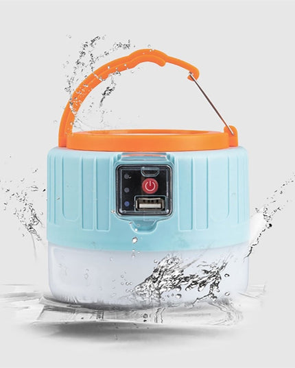 Lampa Portabila, Incarcare Solara + USB, Afisaj Inteligent al Bateriei, Raza de Actiune 32 mp,3 Moduri