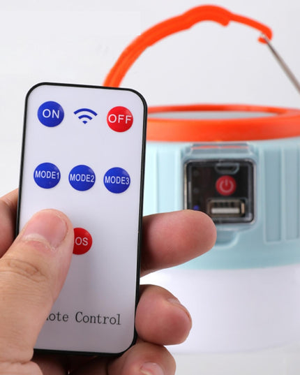 Lampa Portabila, Incarcare Solara + USB, Afisaj Inteligent al Bateriei, Raza de Actiune 32 mp,3 Moduri