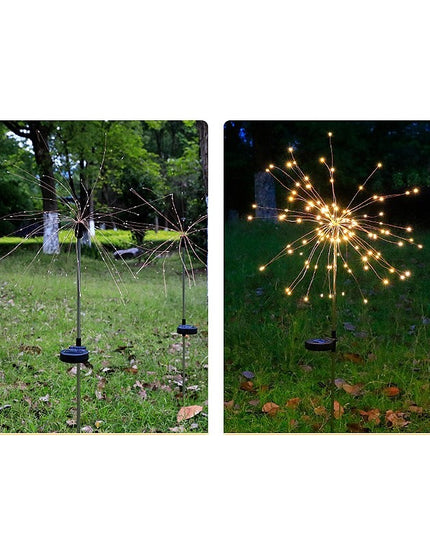 Lampa Solara, Decor Gradina, Model Fireworks/Artificii, din Sarma de Cupru, 120 LED-uri, 55W