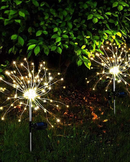 Lampa Solara, Decor Gradina, Model Fireworks/Artificii, din Sarma de Cupru, 120 LED-uri, 55W